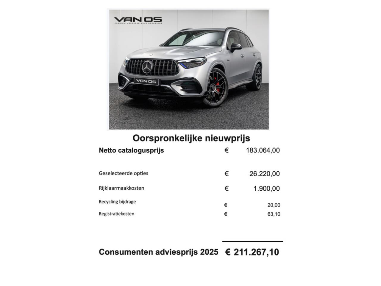Mercedes-Benz GLC-KLASSE AMG 63 S E Performance | Aero | NIGHT | Perf. stoel