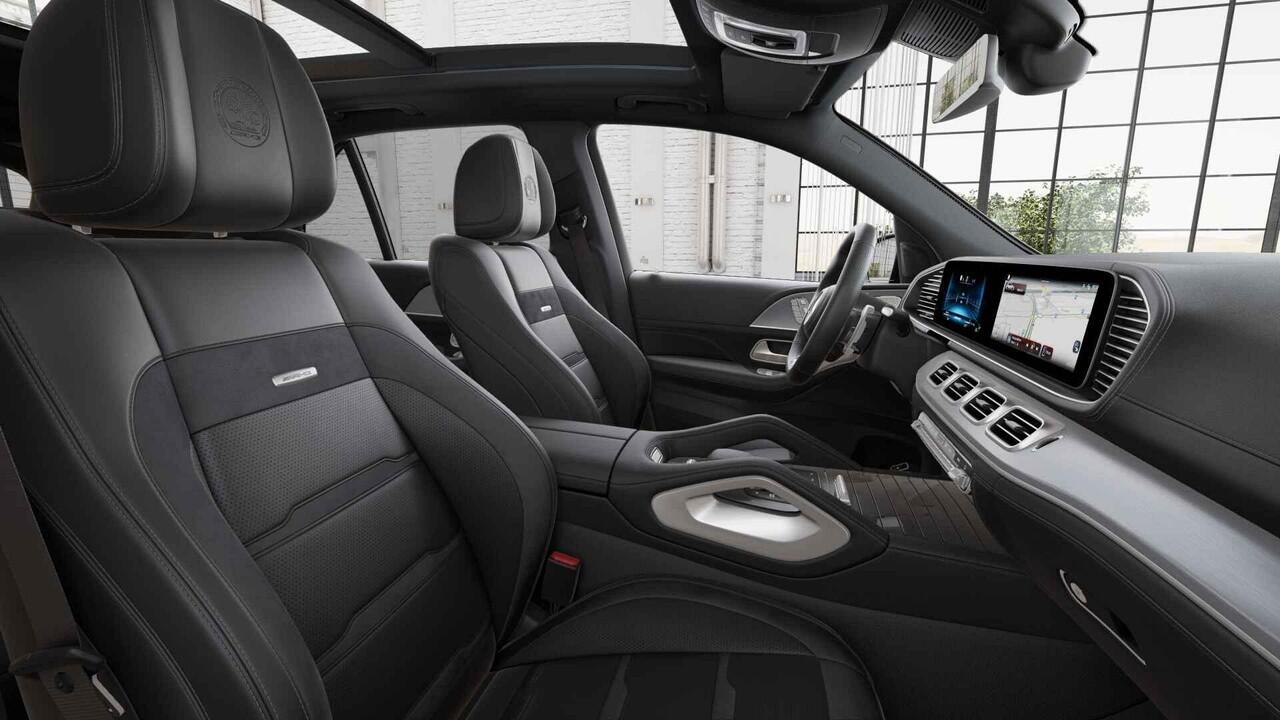 Mercedes-Benz GLE-KLASSE AMG 53 Hybrid 4MATIC+ Night Edition | Premium Plus | Panoramaschuifdak | Trekhaak | Treeplanken | 22" lichtmetalen velgen | AIRMATIC | Stoelventilatie |