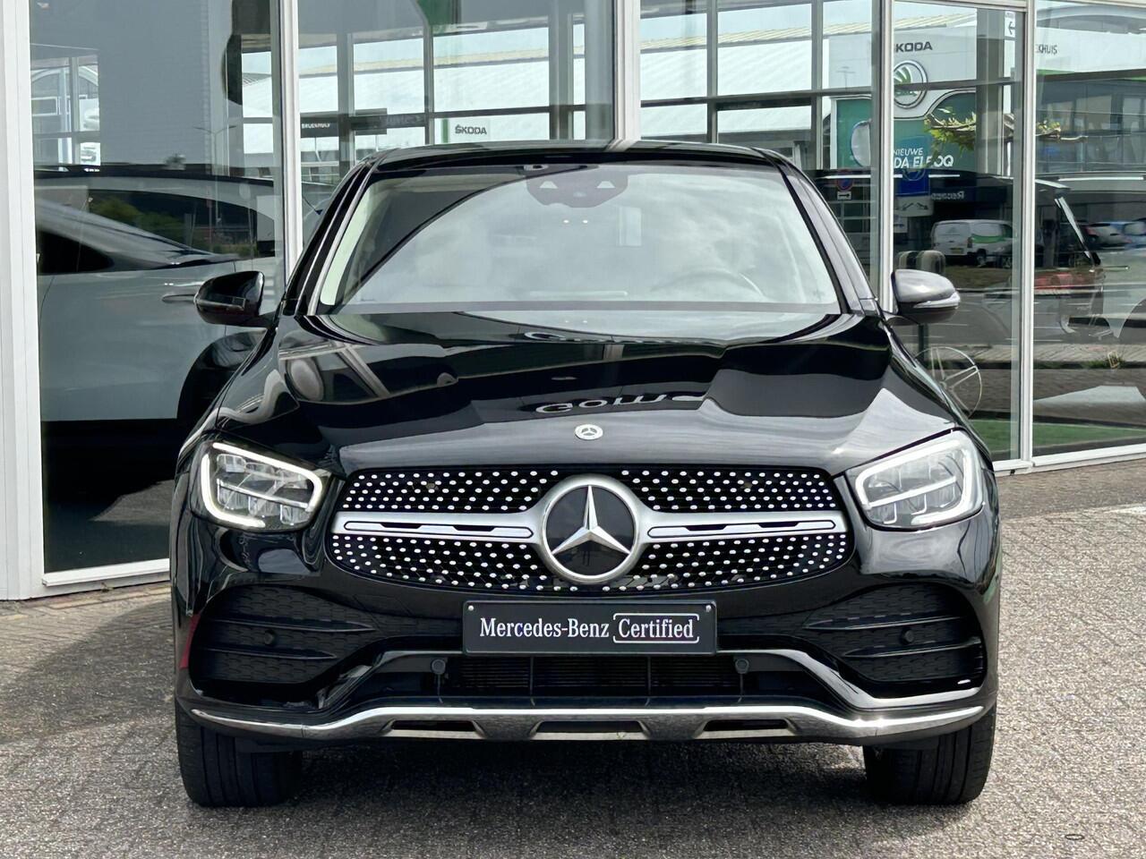 Mercedes-Benz Glc Coupé 300e 4MATIC AMG | Beige Leder | Trekhaak |Burmester| DAB|LED| Stoelverwarming| Digitaal display