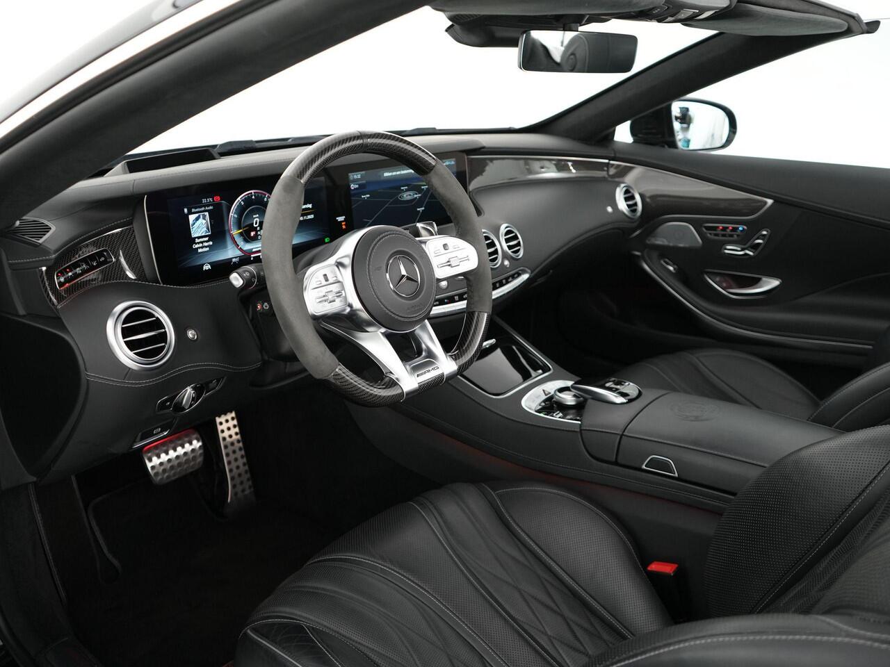 Mercedes-Benz S-KLASSE S63 AMG Cabrio 612pk 4MATIC+ Premium Plus |dealer onderhouden|Burmester high-end|keramisch|massage|Airscarf|nightvision|stoelverwarming & verkoeling|memory|360°|head-up|stuurverwarming|carbon interieur|dodehoek|