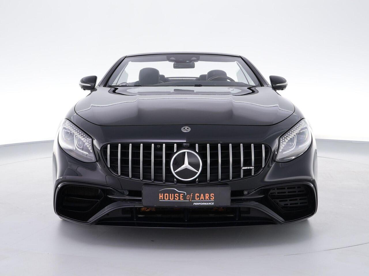 Mercedes-Benz S-KLASSE S63 AMG Cabrio 612pk 4MATIC+ Premium Plus |dealer onderhouden|Burmester high-end|keramisch|massage|Airscarf|nightvision|stoelverwarming & verkoeling|memory|360°|head-up|stuurverwarming|carbon interieur|dodehoek|