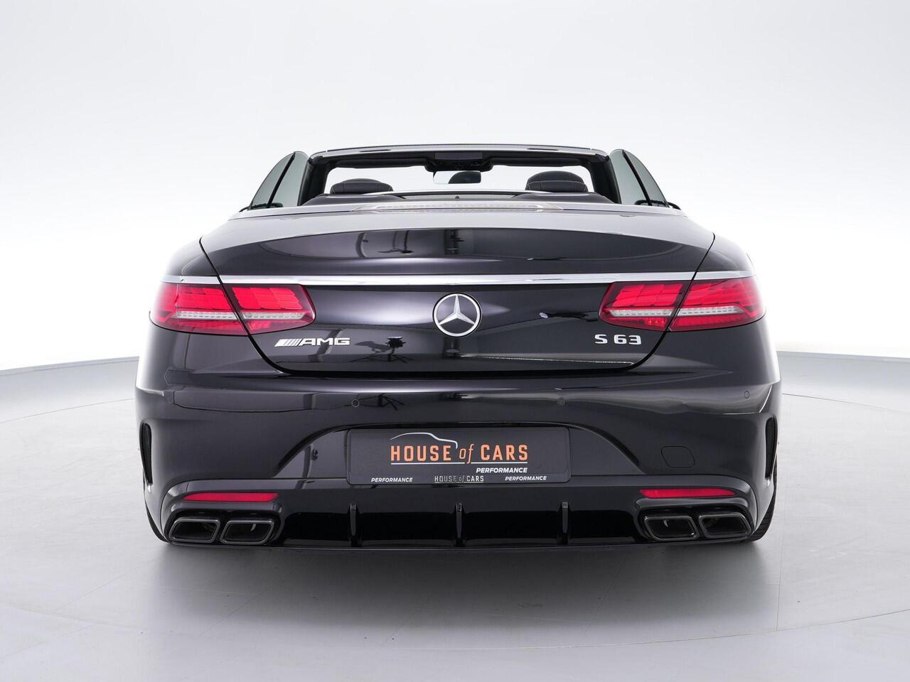 Mercedes-Benz S-KLASSE S63 AMG Cabrio 612pk 4MATIC+ Premium Plus |dealer onderhouden|Burmester high-end|keramisch|massage|Airscarf|nightvision|stoelverwarming & verkoeling|memory|360°|head-up|stuurverwarming|carbon interieur|dodehoek|