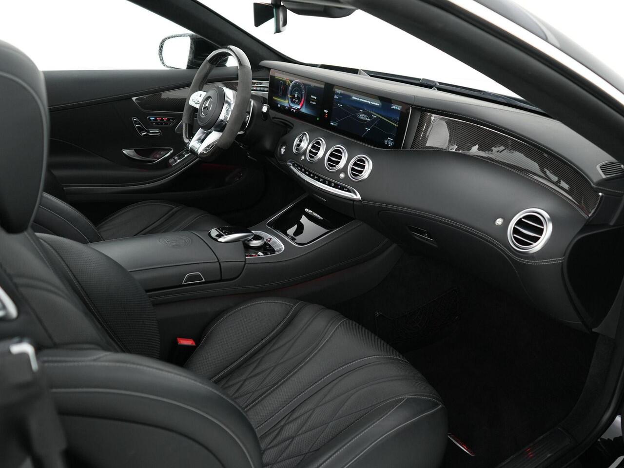 Mercedes-Benz S-KLASSE S63 AMG Cabrio 612pk 4MATIC+ Premium Plus |dealer onderhouden|Burmester high-end|keramisch|massage|Airscarf|nightvision|stoelverwarming & verkoeling|memory|360°|head-up|stuurverwarming|carbon interieur|dodehoek|