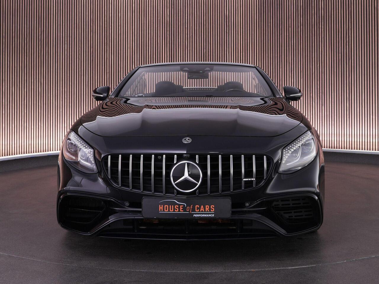 Mercedes-Benz S-KLASSE S63 AMG Cabrio 612pk 4MATIC+ Premium Plus |dealer onderhouden|Burmester high-end|keramisch|massage|Airscarf|nightvision|stoelverwarming & verkoeling|memory|360°|head-up|stuurverwarming|carbon interieur|dodehoek|