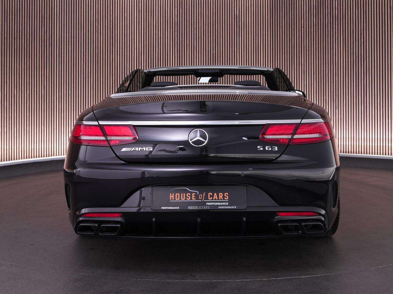 Mercedes-Benz S-KLASSE S63 AMG Cabrio 612pk 4MATIC+ Premium Plus |dealer onderhouden|Burmester high-end|keramisch|massage|Airscarf|nightvision|stoelverwarming & verkoeling|memory|360°|head-up|stuurverwarming|carbon interieur|dodehoek|