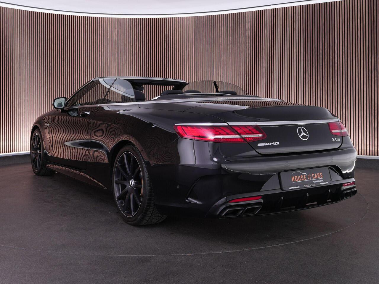 Mercedes-Benz S-KLASSE S63 AMG Cabrio 612pk 4MATIC+ Premium Plus |dealer onderhouden|Burmester high-end|keramisch|massage|Airscarf|nightvision|stoelverwarming & verkoeling|memory|360°|head-up|stuurverwarming|carbon interieur|dodehoek|