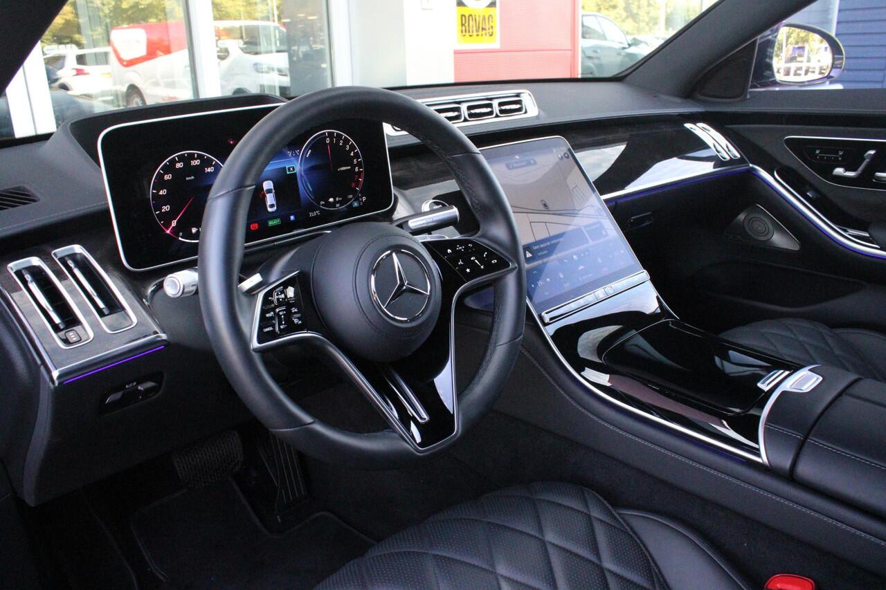 Mercedes-Benz S-KLASSE 580e 4MATIC AMG LINE 510PK | PANORAMISCH SCHUIF / KANTELDAK | 360° CAMERA | BURMESTER PREMIUM AUDIO | NAPPA LEDEREN BEKLEDING | VOORSTOELEN ELEKTRISCH VERSTELBAAR MET GEHEUGEN | VOORSTOELEN EN ACHTERBANK GEVENTILEERD / VERWARMD | MBUX AUGMENT REALITY NAVI