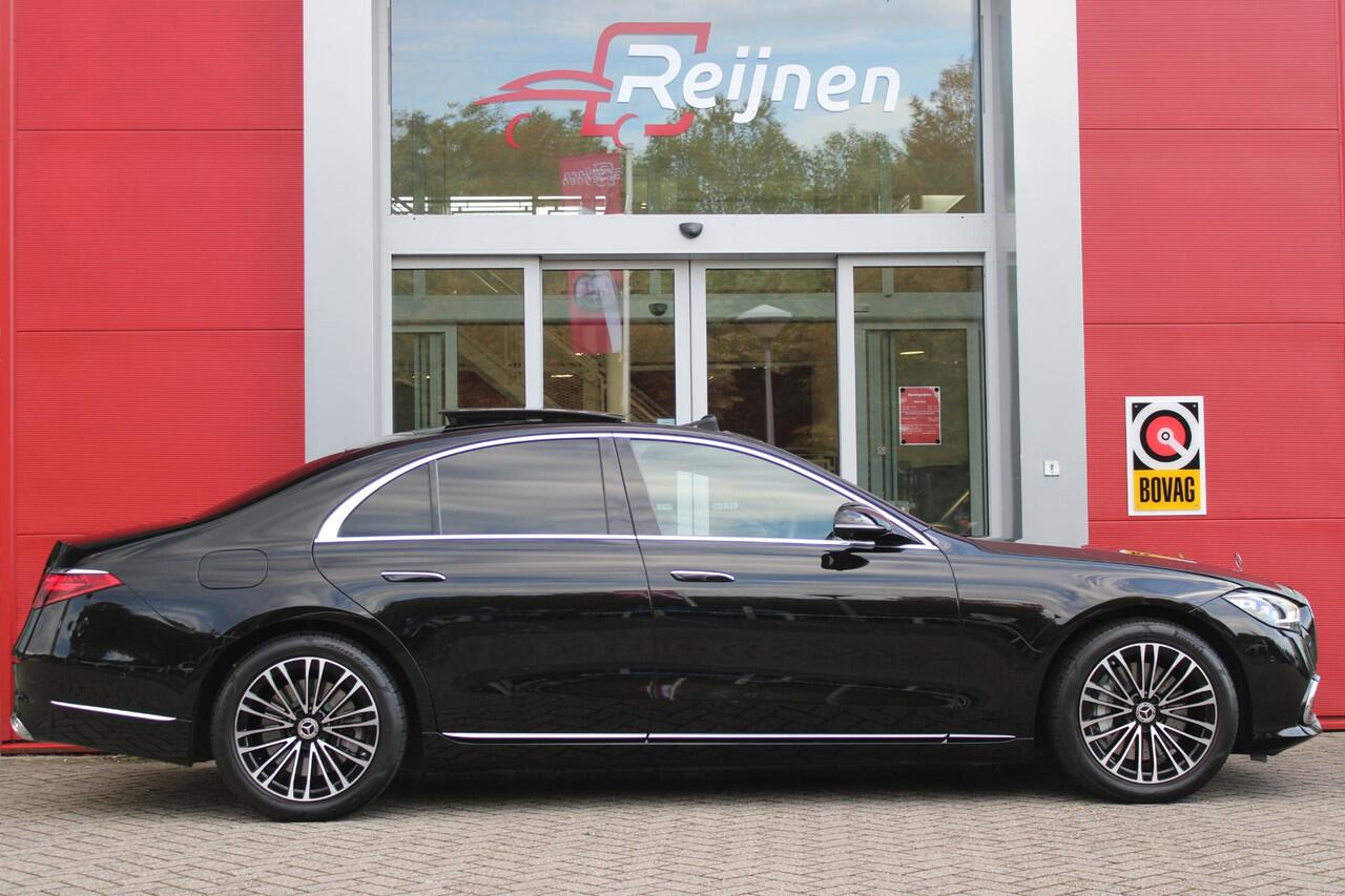 Mercedes-Benz S-KLASSE 580e 4MATIC AMG LINE 510PK | MEESTURENDE ACHTERAS | PANORAMISCH SCHUIF / KANTELDAK | 360° CAMERA | BURMESTER PREMIUM AUDIO | NAPPA LEDEREN BEKLEDING | VOORSTOELEN ELEKTRISCH VERSTELBAAR MET GEHEUGEN | VOORSTOELEN EN ACHTERBANK GEVENTILEERD / VERWARMD | MB