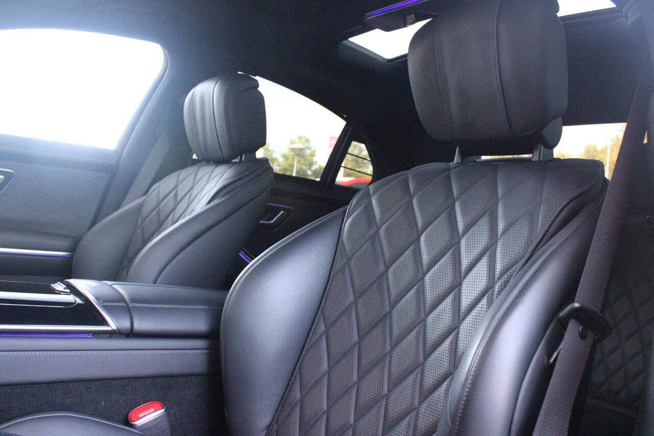 Mercedes-Benz S-KLASSE 580e 4MATIC AMG LINE 510PK | MEESTURENDE ACHTERAS | PANORAMISCH SCHUIF / KANTELDAK | 360° CAMERA | BURMESTER PREMIUM AUDIO | NAPPA LEDEREN BEKLEDING | VOORSTOELEN ELEKTRISCH VERSTELBAAR MET GEHEUGEN | VOORSTOELEN EN ACHTERBANK GEVENTILEERD / VERWARMD | MB