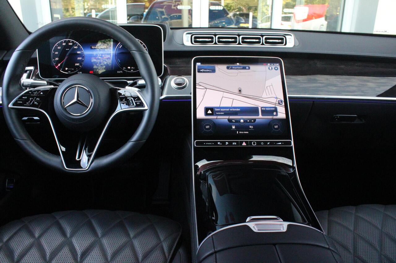 Mercedes-Benz S-KLASSE 580e 4MATIC AMG LINE 510PK | MEESTURENDE ACHTERAS | PANORAMISCH SCHUIF / KANTELDAK | 360° CAMERA | BURMESTER PREMIUM AUDIO | NAPPA LEDEREN BEKLEDING | VOORSTOELEN ELEKTRISCH VERSTELBAAR MET GEHEUGEN | VOORSTOELEN EN ACHTERBANK GEVENTILEERD / VERWARMD | MB