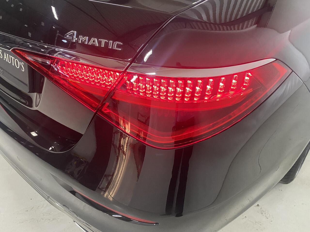 Mercedes-Benz S-KLASSE 580 e 4MATIC Lang AMG Line 4 Wiel besturing 360°-camera Pano Softclose 20 Inch Head Up Laser Koplampen Night Pakket