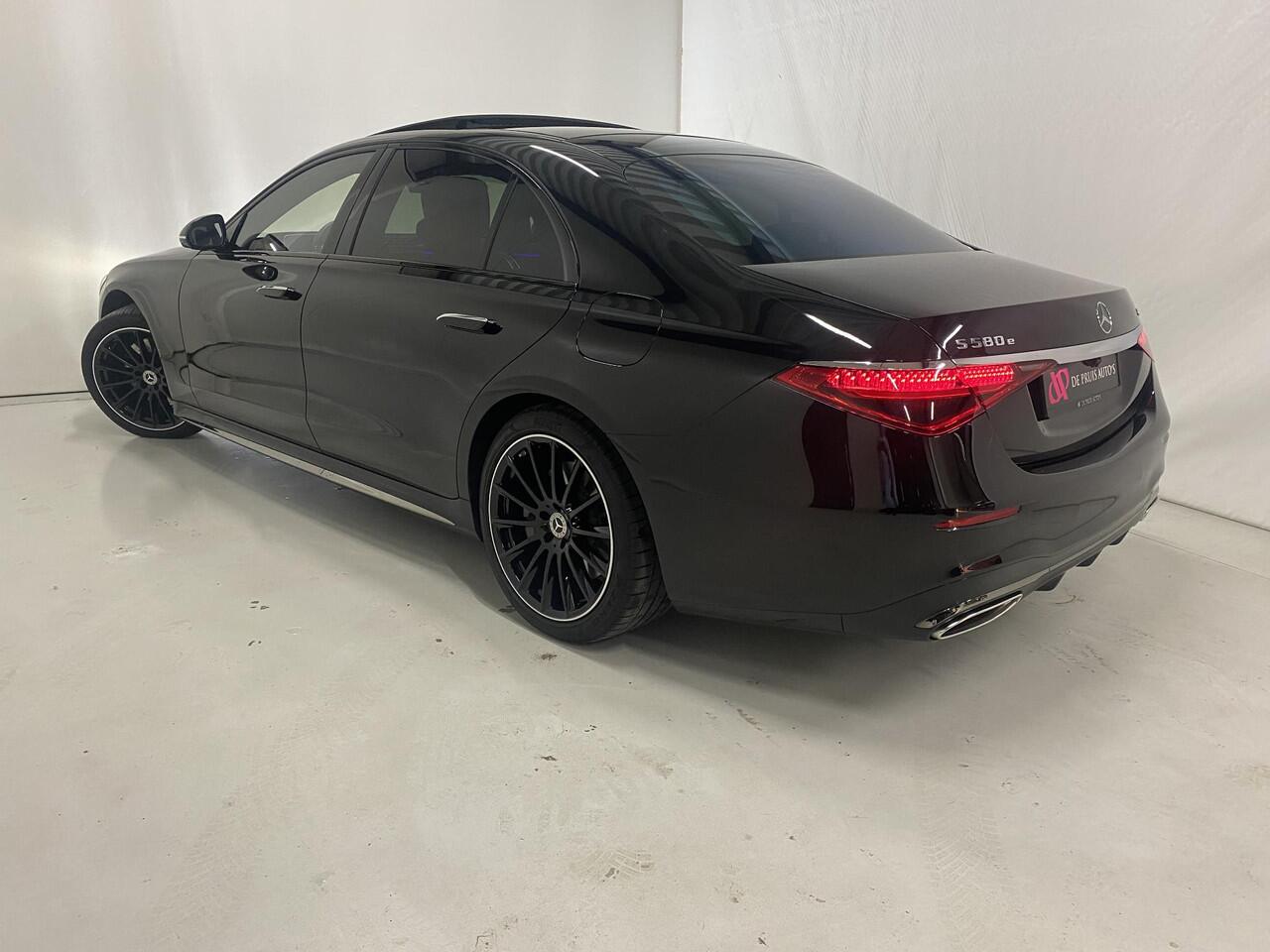 Mercedes-Benz S-KLASSE 580 e 4MATIC Lang AMG Line 4 Wiel besturing 360°-camera Pano Softclose 20 Inch Head Up Laser Koplampen Night Pakket