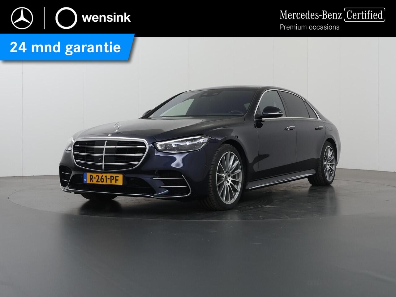 Mercedes-Benz S-KLASSE 580 e 4MATIC Lang AMG Line | Panoramadak | Achterasbesturing | Burmester | Head-up display | Digital light | Rijassistentiepakket | Nappaleder |