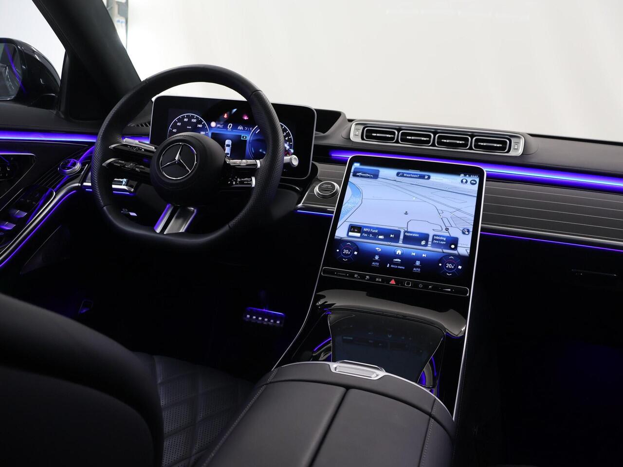 Mercedes-Benz S-KLASSE 580 e 4MATIC Lang AMG Line | Entertainment achter | Chauffeurpakket | Massage voor en achter | Microvezel hemelbekleding | Night pakket |