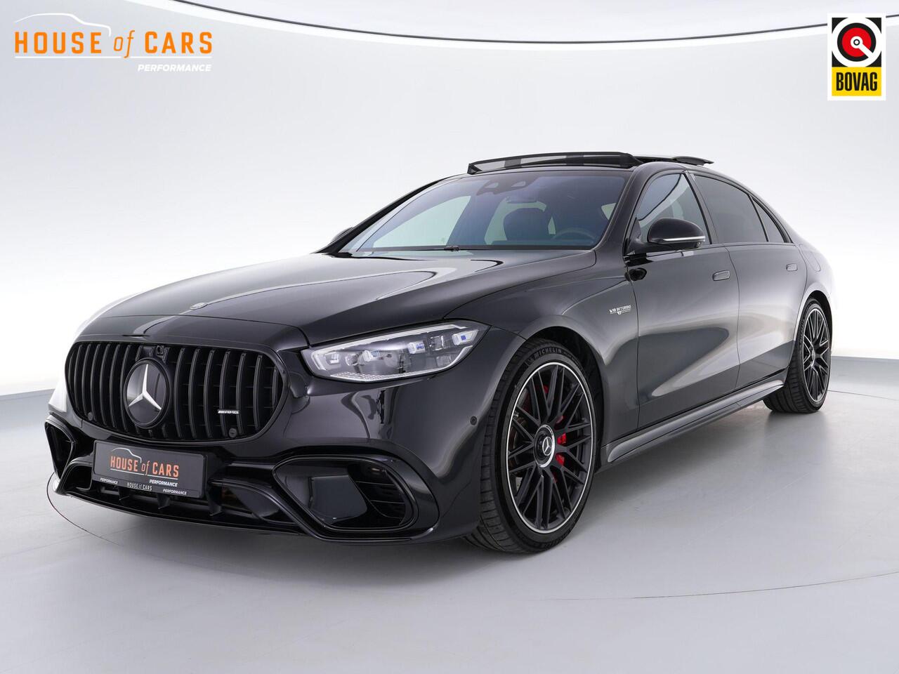 Mercedes-Benz S-KLASSE 63S AMG 802pk E Performance |pano|Burmester High end|chauffeurspakket|achteras besturing|rearseat infotainment|HUD|360 camera|digital LED|memory|Apple Carplay|