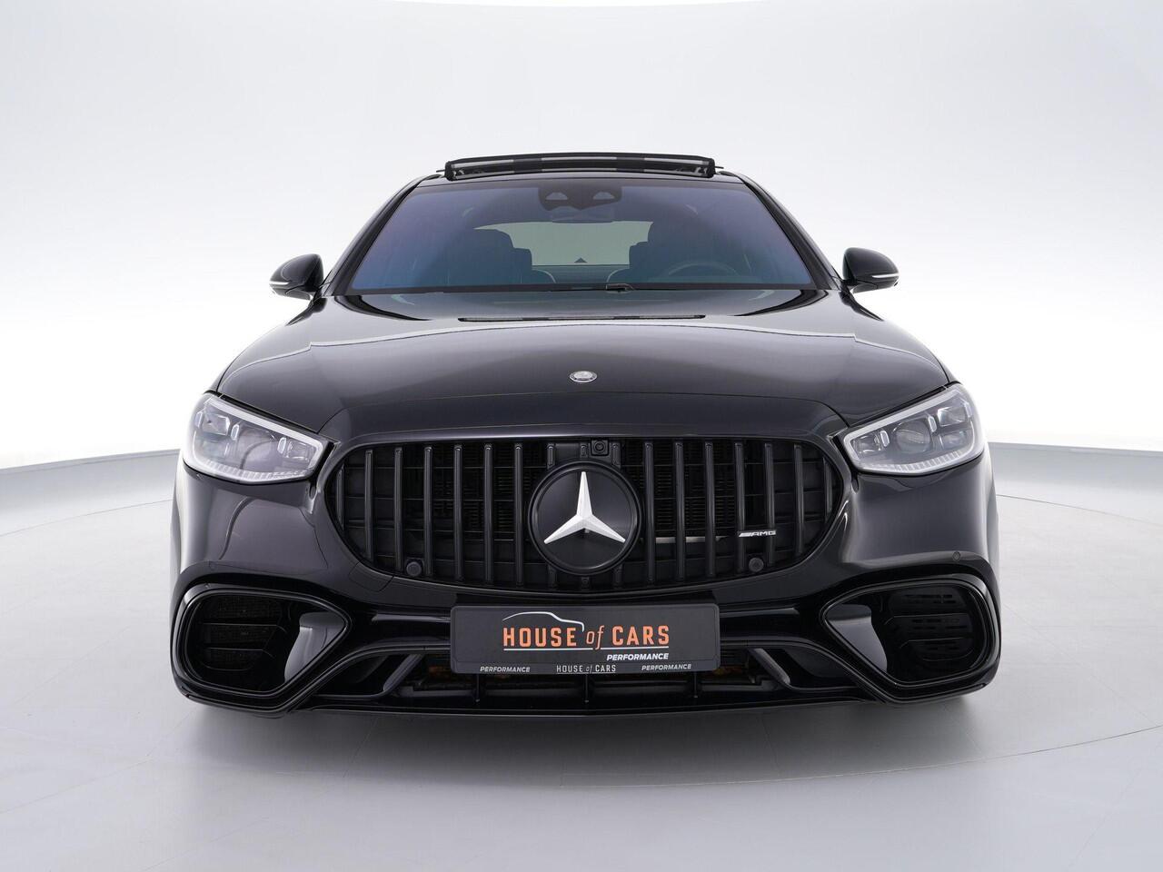 Mercedes-Benz S-KLASSE 63S AMG 802pk E Performance |pano|Burmester High end|chauffeurspakket|achteras besturing|rearseat infotainment|HUD|360 camera|digital LED|memory|Apple Carplay|