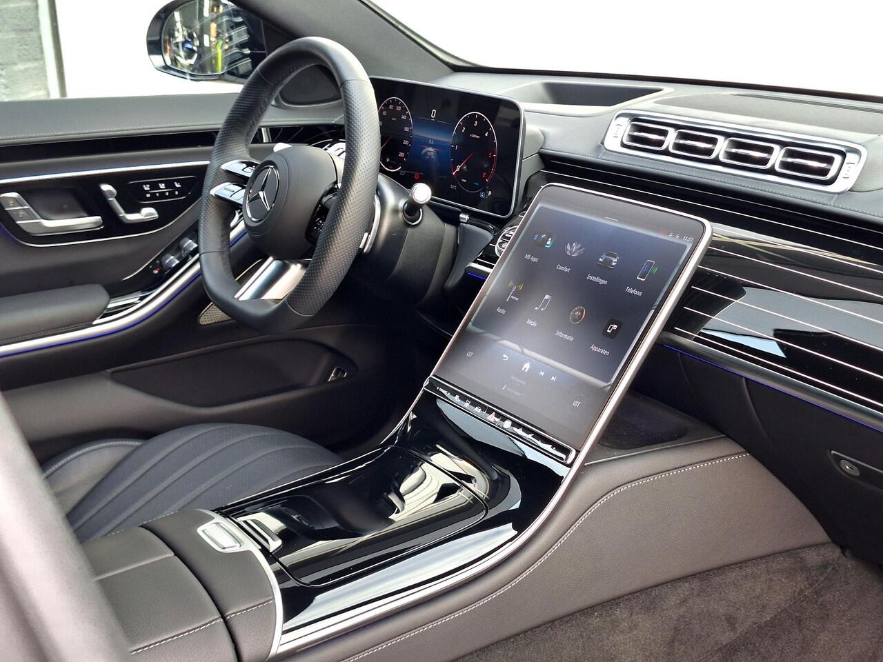 Mercedes-Benz S-KLASSE 350d 4MATIC Lang AMG Line | Night pakket | Burmester | Memory pakket voor + achter | Rijassistentiepakket | Achterasbesturing | 360° camera | Head-up Display | Multibeam LED | Keyless-GO | Elektrische achterklep | Klasse 5 alarm