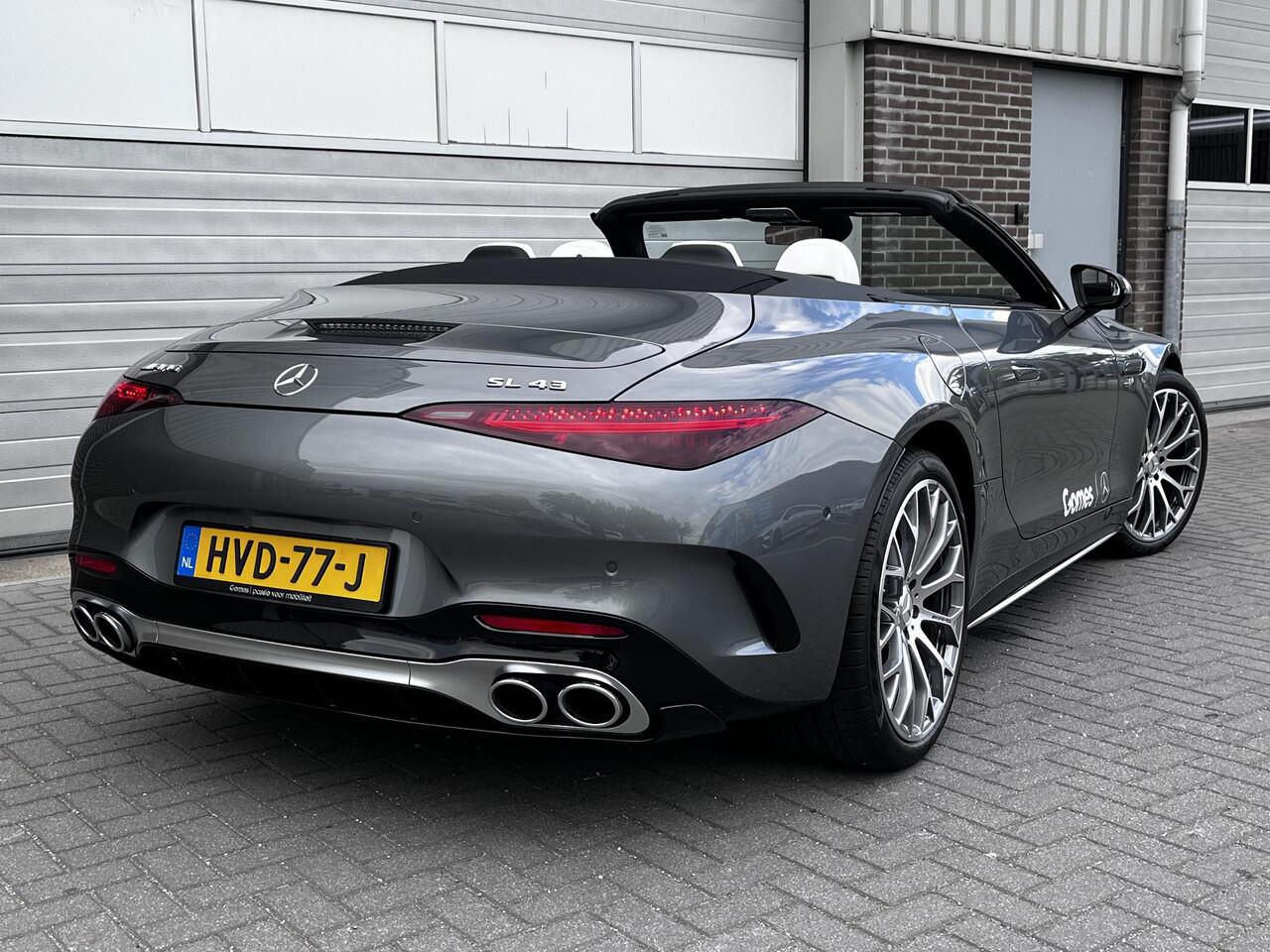 Mercedes-Benz SL-KLASSE Mercedes-AMG 43 | Premium Plus | AMG Aerodynamica Pakket | Rijassistentiepakket Plus | V8 Stylingpakket Exterieur | AMG TRACK PACE | AMG Indoor Car Cover | Burmester Surround Sound | Head-up Display | 360° Camera | Elektrisch Verstelbare Stoelen + Memory 