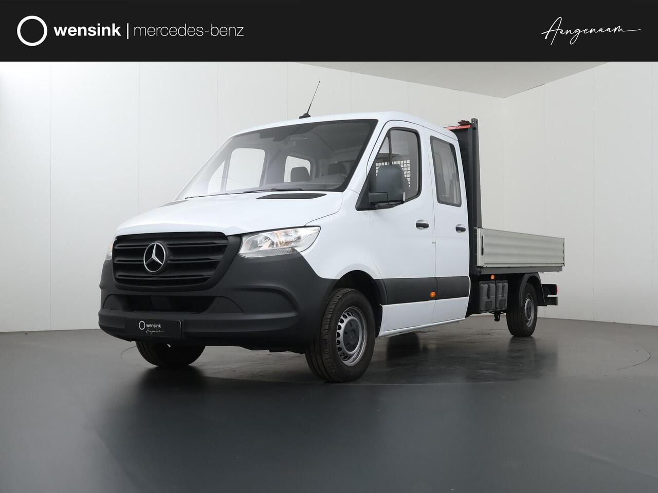 Mercedes-Benz SPRINTER 314 CDI | L3 | Dubbele Cabine | Open laadbak |7-Pe 7-Persoons | Trekhaak | Kunstlederen Bekleding | Bluetooth | Airco | Lederen Stuurwiel | Keyless Go |