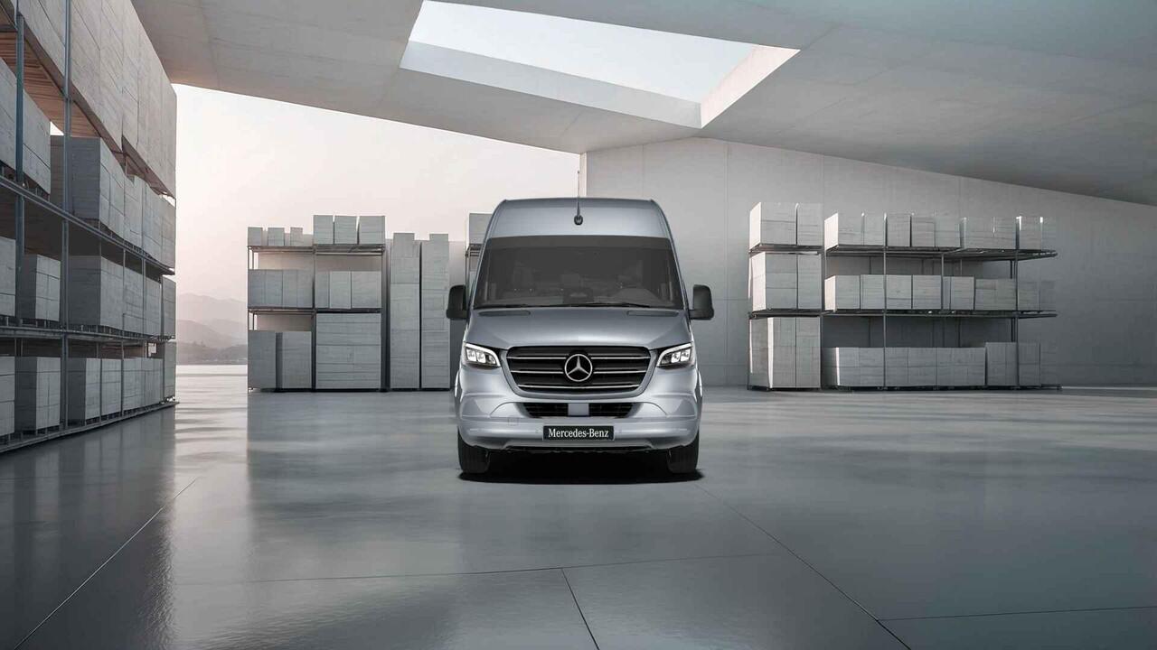Mercedes-Benz SPRINTER 317 CDI L3 H2 Select| Dubbele Schuifdeur | NAvigatie | 2x Schuifdeur | Distronic Plus | Klasse 3 Alarm | Bijverwarming | Airco | Dodehoekassistent | Geveerde Comforstoel Bestuurder en Bijrijdersbank | Certified |