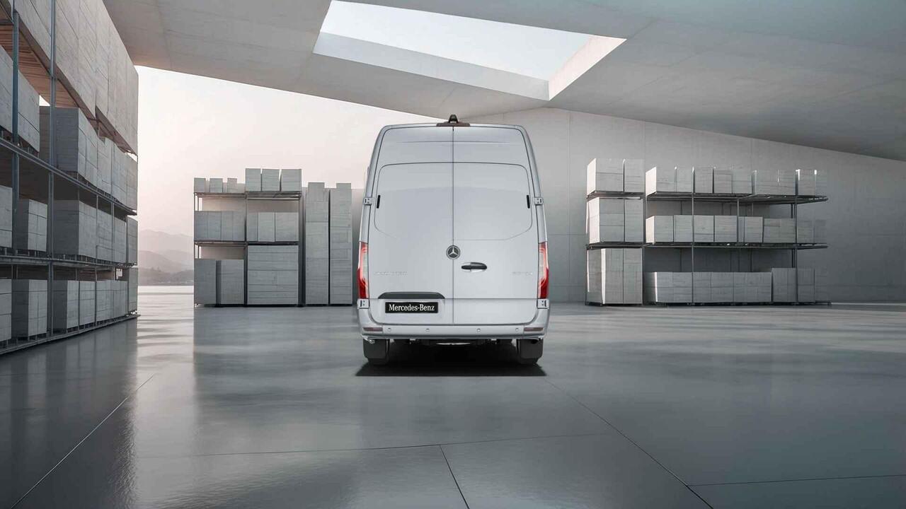 Mercedes-Benz SPRINTER 317 CDI L3 H2 Select| Dubbele Schuifdeur | NAvigatie | 2x Schuifdeur | Distronic Plus | Klasse 3 Alarm | Bijverwarming | Airco | Dodehoekassistent | Geveerde Comforstoel Bestuurder en Bijrijdersbank | Certified |