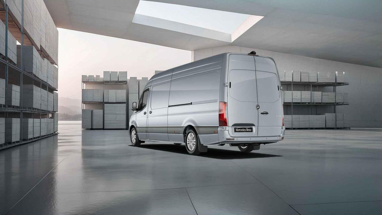 Mercedes-Benz SPRINTER 317 CDI L3 H2 Select| Dubbele Schuifdeur | NAvigatie | 2x Schuifdeur | Distronic Plus | Klasse 3 Alarm | Bijverwarming | Airco | Dodehoekassistent | Geveerde Comforstoel Bestuurder en Bijrijdersbank | Certified |