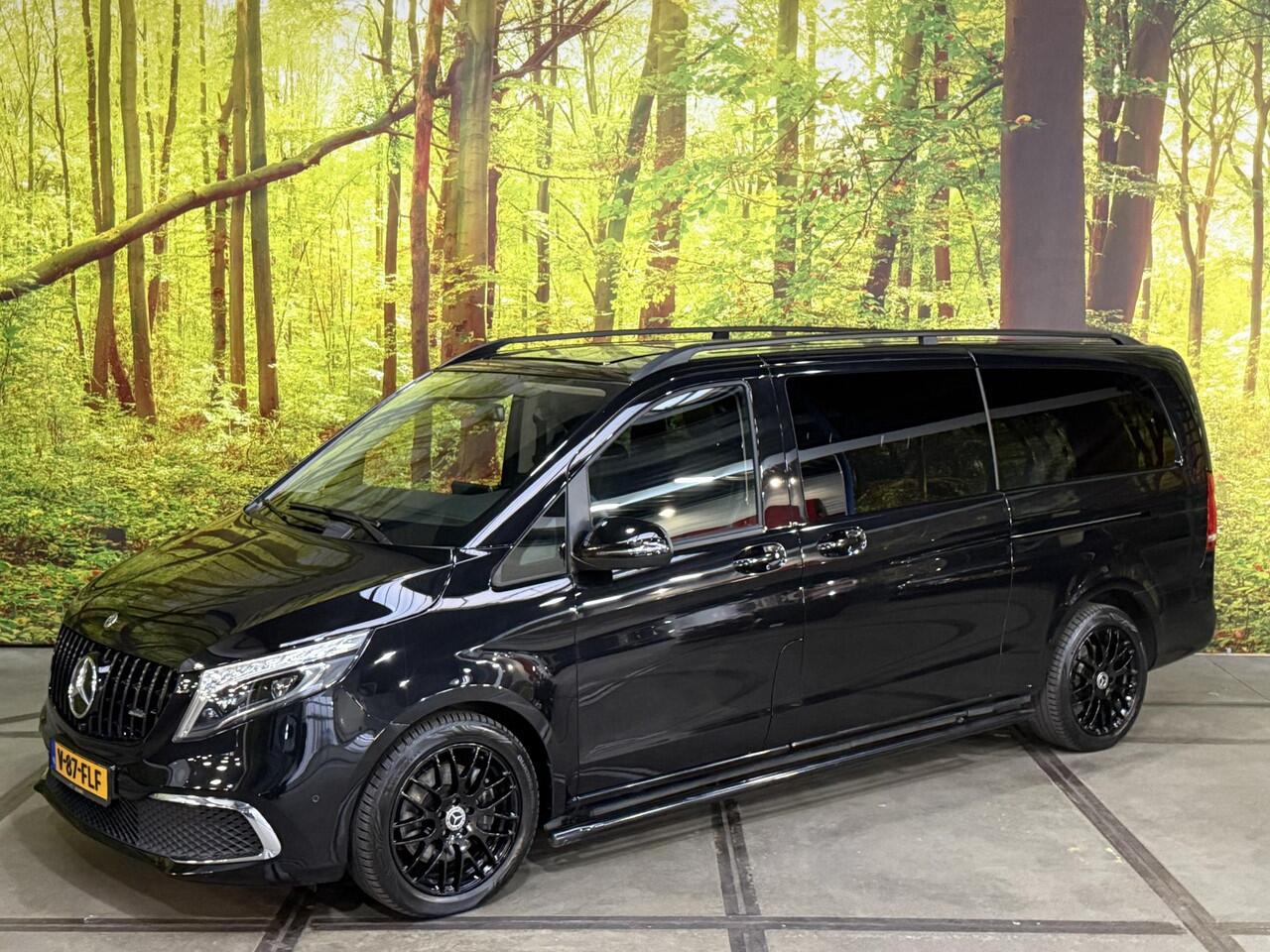 Mercedes-Benz V-KLASSE 300d Extra Lang DC Avantgarde Edition Dubbel Cabine Automaat Leder 360 Camera Burmester LED Sfeer Apple Carplay