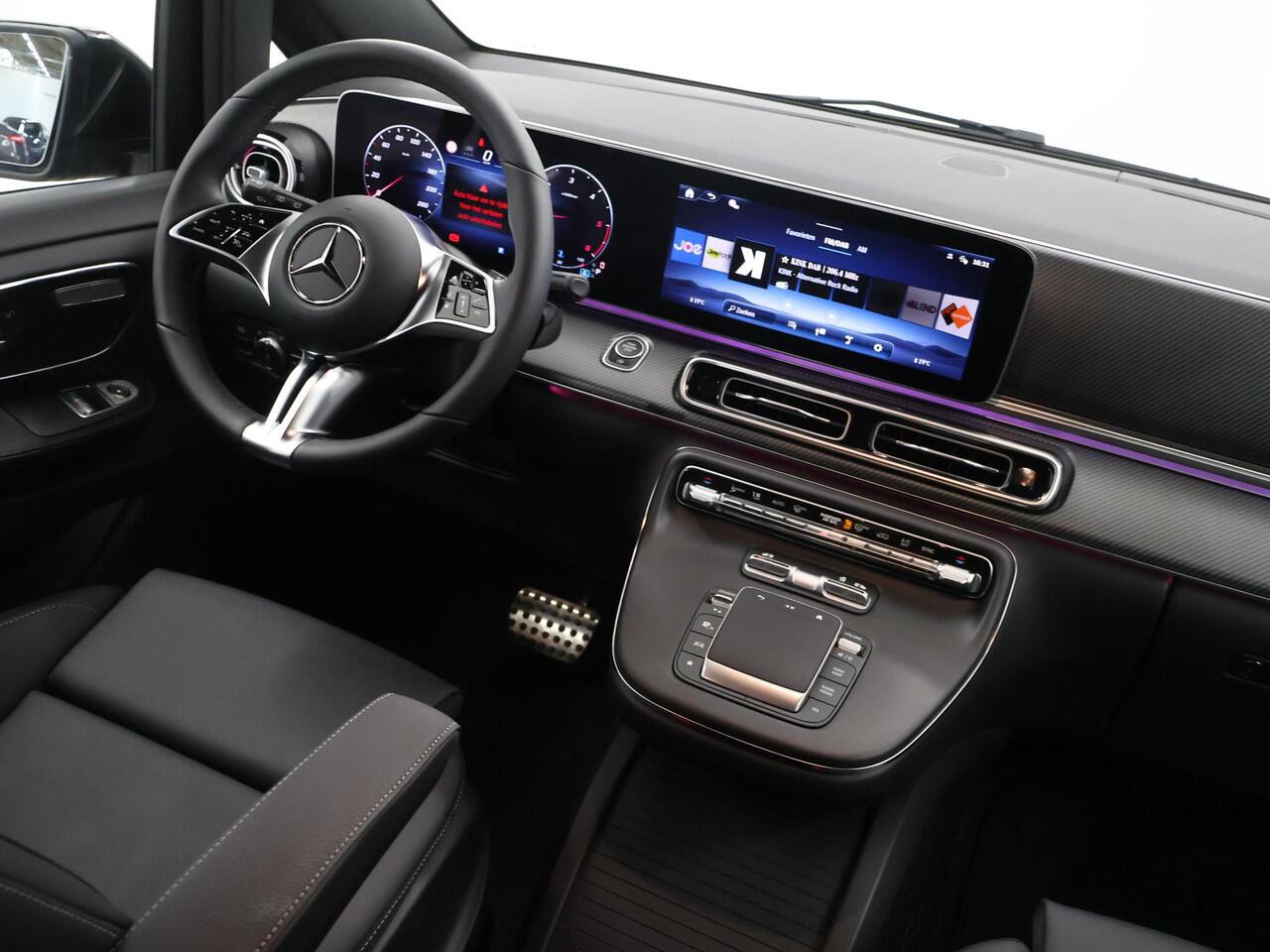 Mercedes-Benz V-KLASSE 250d 4-MATIC XL L3 AVANTGARDE | DUBBELE CABINE | 360 CAMERA | DISTRONIC PLUS | LEDER ZWART "LUGANO" | ALARM | STOELVERWARMING | NAVIGATIE | CARPLAY | ANDROID AUTO | AUTOMATISCHE AIRCO | DAB+ |