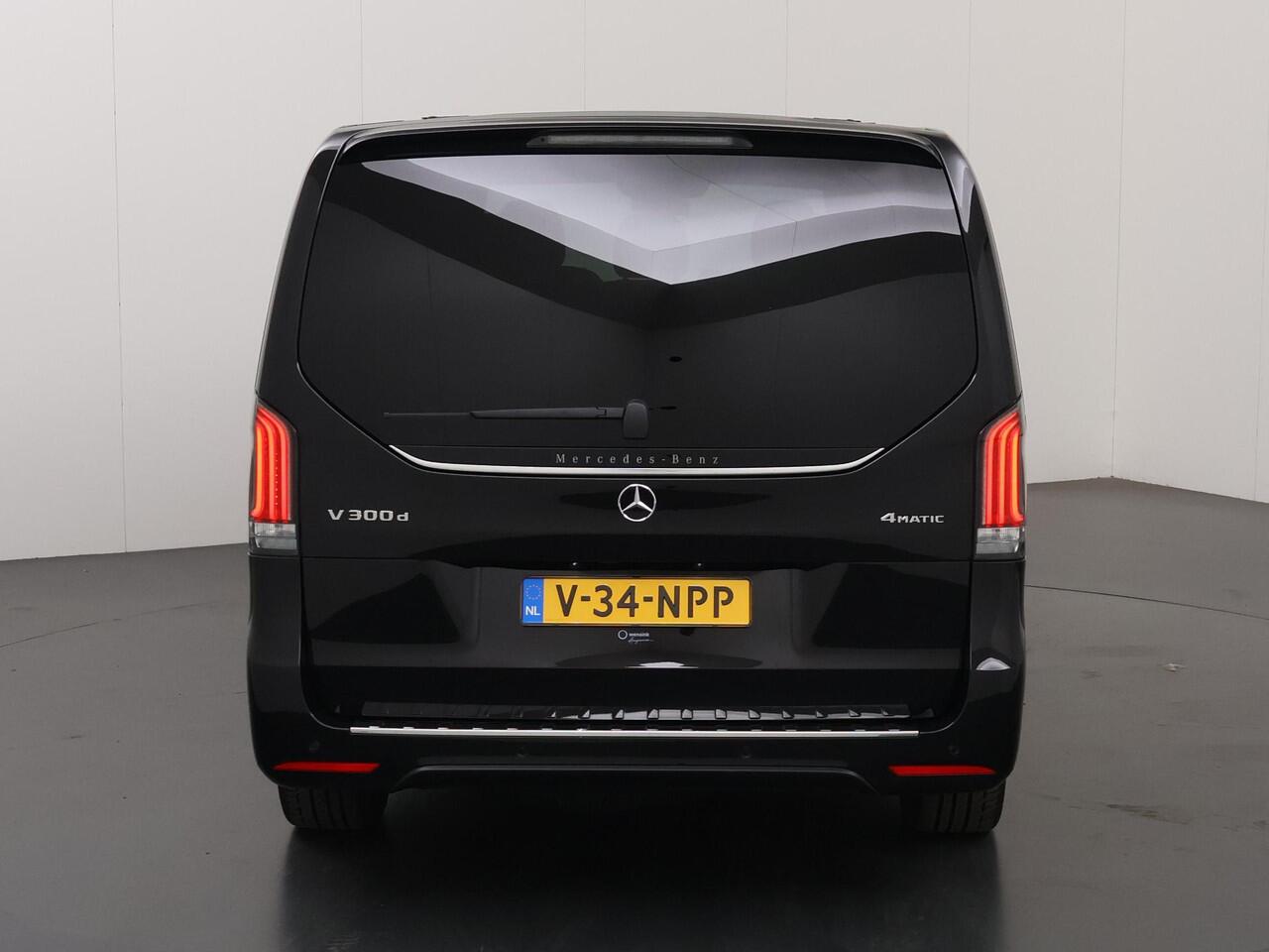 Mercedes-Benz V-KLASSE 300d | XL L3 | AMG | 4-MATIC | Dubbele Cabine | 360 CAMERA | DISTRONIC PLUS | LEDER ZWART "LUGANO" | ALARM | STOELVERWARMING | NAVIGATIE | CARPLAY | ANDROID AUTO | CLIMATE CONTROL | DAB+ | CERTIFIED