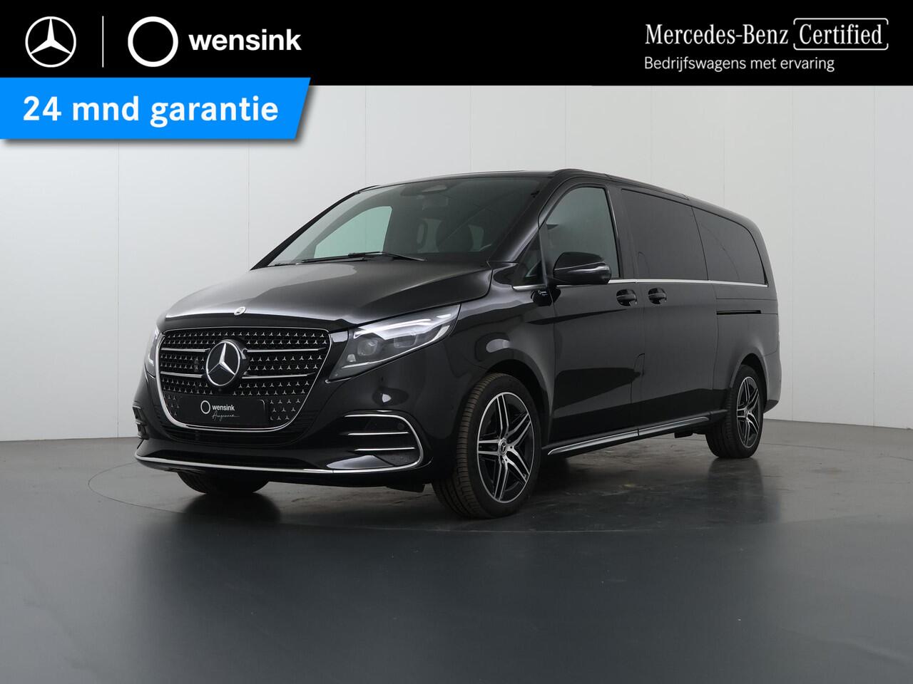Mercedes-Benz V-KLASSE 300d | XL L3 | AMG | 4-MATIC | Dubbele Cabine | 360 CAMERA | DISTRONIC PLUS | LEDER ZWART "LUGANO" | ALARM | STOELVERWARMING | NAVIGATIE | CARPLAY | ANDROID AUTO | CLIMATE CONTROL | DAB+ | CERTIFIED