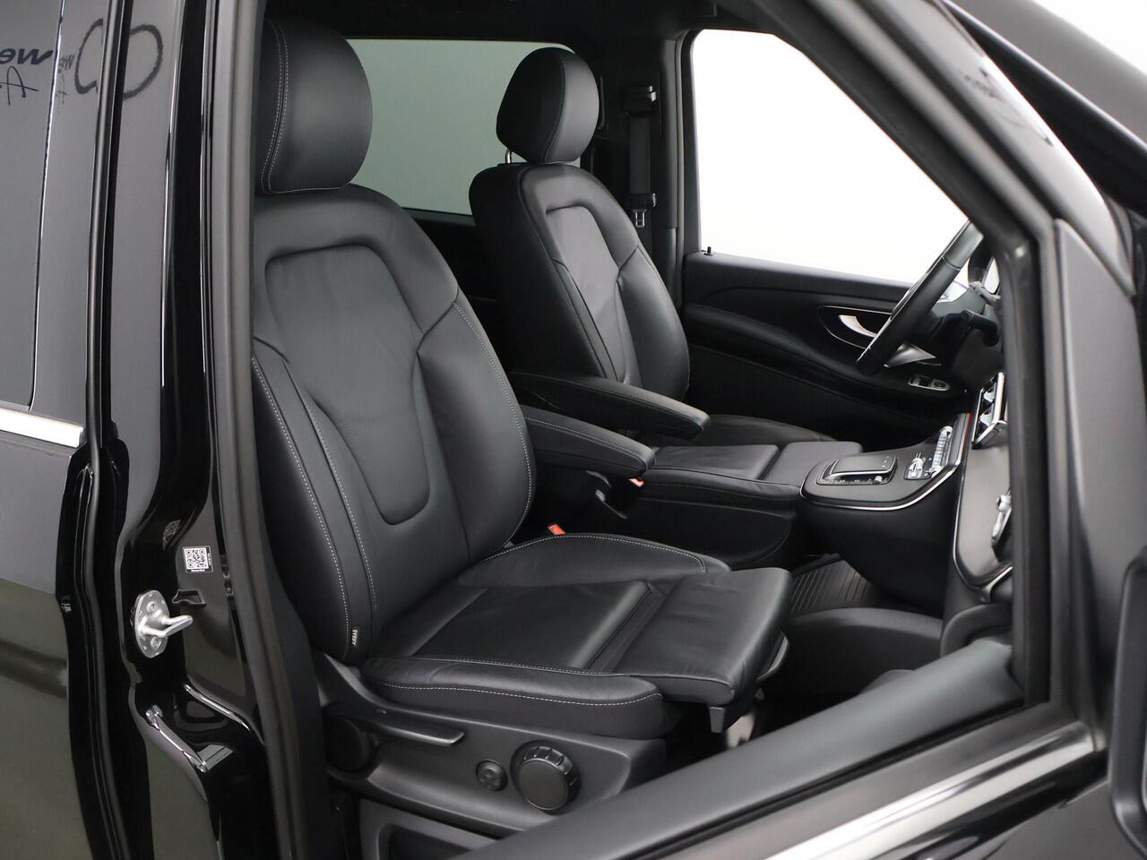 Mercedes-Benz V-KLASSE 300d | XL L3 | AMG | 4-MATIC | Dubbele Cabine | 360 CAMERA | DISTRONIC PLUS | LEDER ZWART "LUGANO" | ALARM | STOELVERWARMING | NAVIGATIE | CARPLAY | ANDROID AUTO | CLIMATE CONTROL | DAB+ | CERTIFIED