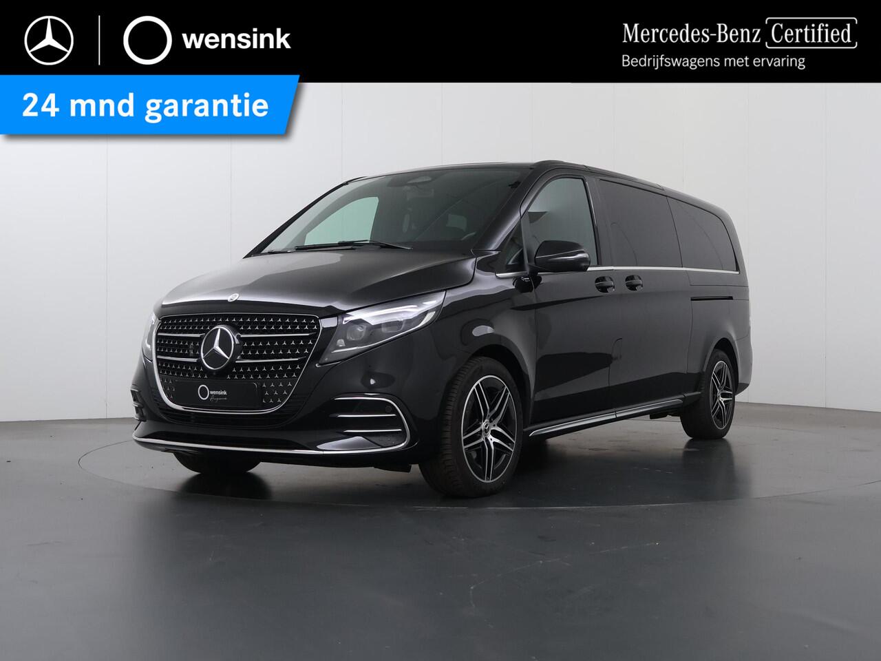 Mercedes-Benz V-KLASSE 300d | XL L3 | AMG | 4MATIC | Dubbele Cabine | 360 CAMERA | DISTRONIC PLUS | LEDER ZWART "LUGANO" | ALARM | STOELVERWARMING | NAVIGATIE | CARPLAY | ANDROID AUTO | CLIMATE CONTROL | DAB+ | CERTIFIED