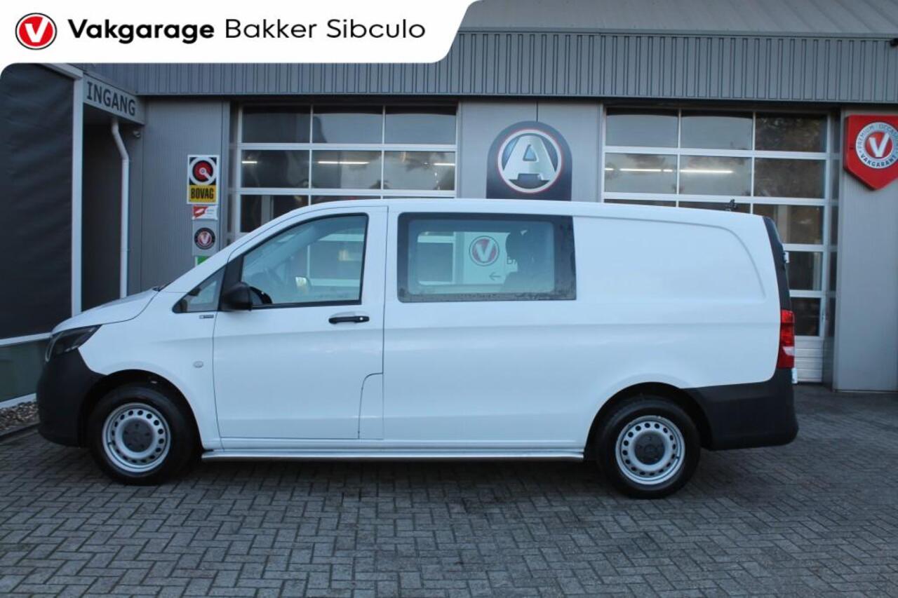 Mercedes-Benz VITO 114 CDI LANG DUBBEL CABINE 5 ZITS AIRCO NAVI TREKHAAK
