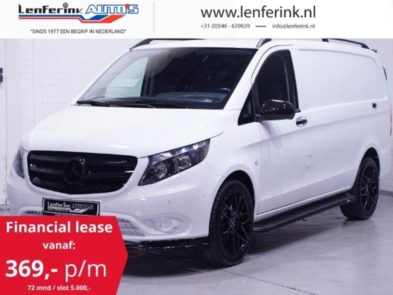 Mercedes-Benz VITO 116 CDI 163 pk Aut. L2 Black&White Edition 19" LMV Airco, Camera, Spoiler Pakket, Apple Carplay, PDC V+A, 3-Zits