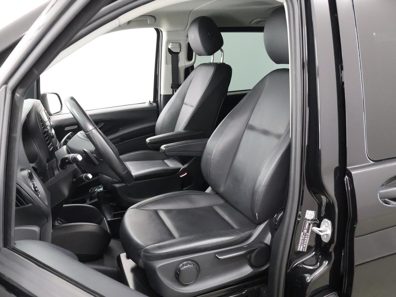 Mercedes-Benz VITO 124 CDI | Aut. | L3 XL | Dubbele Cabine | 237 PK | Navigatie | Bluetooth | Stoelverwarming | Cruise Control | Climate Control | 5-zits | Lederen Bekleding | 2500 KG. AHG | Certified