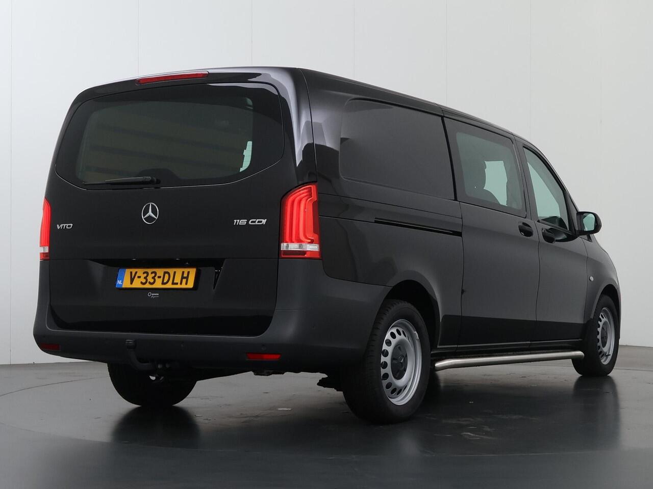 Mercedes-Benz VITO 116 CDI Extra Lang | Dubbel Cabine ¤57.995,- | Sidebars | LED | Trekhaak | Lat om Lat Bettimmering |