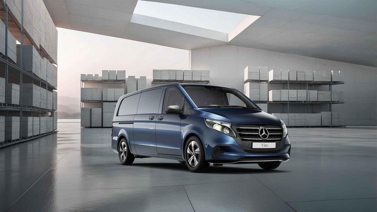 Mercedes-Benz VITO 116 CDI L3 Select | Lederen Stuurwiel | Trekhaak 2500kg | Verwarmde Bestuurders Comfortstoel | Bijrijdersbank | Betimmering Laadruimte | Parkeerpakket | Airco | Dodehoekwaarschuwing | Certified |