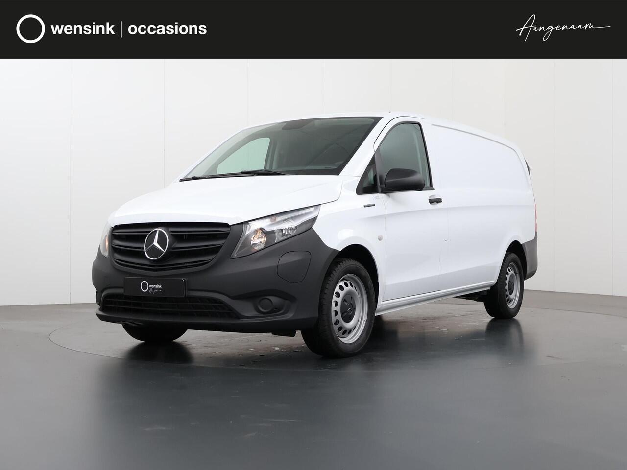 Mercedes-Benz VITO eVito 66 kWh | L2 | AUT. | AIRCO | STOELVERWARMING | BIJRIJDERSBANK | ACHTERDEUREN | 284 WLTP | LEREN STUURWIEL | MULTIFUCTIONEEL STUURWIEL | DAB+ | CHROOM INTERIEUR PAKKET | REGENSENSOR