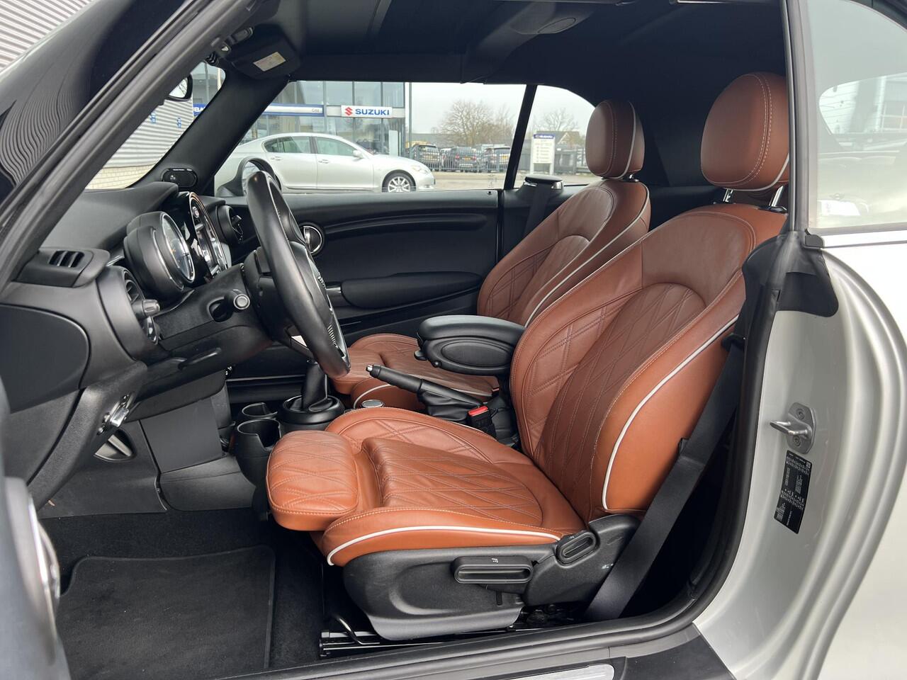 Mini COOPER Mini Cabrio 1.5 Chili | Apple Carplay & Android Auto | Bruin Lederen Bekleding | Climate Control | Cruise Control