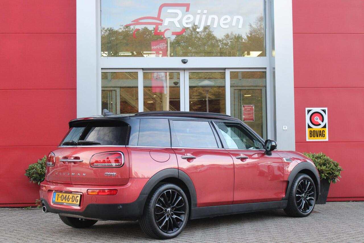 Mini COOPER CLUBMAN 1.5 136PK CHILI AUTOMAAT | PANORAMISCH SCHUIF/KANTELDAK | NAVIGATIE | LEDEREN BEKLEDING | STOELVERWARMING | 17" LICHTMETALEN VELGEN | FULL LED KOPLAMPEN | UNION JACK ACHTER LICHTEN | KEYLESS ENTRY / START |
