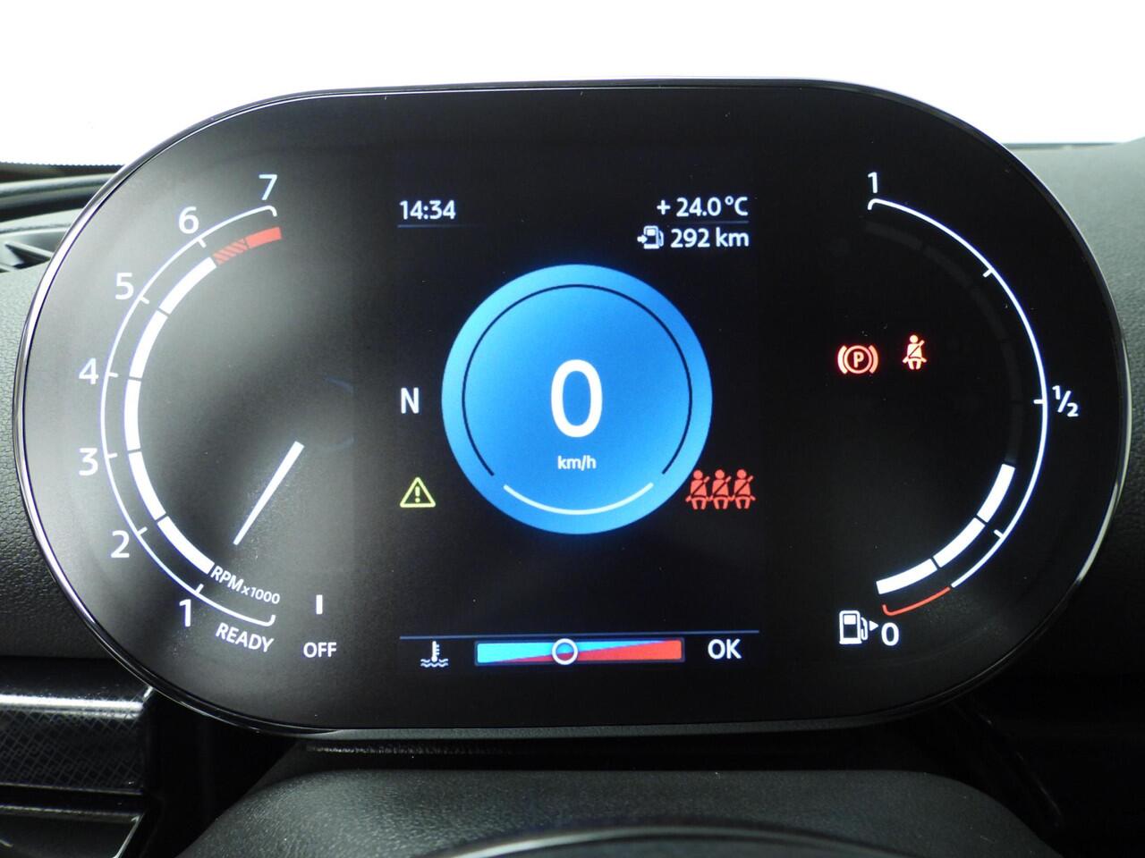 Mini COOPER CLUBMAN Sportstoelen / Half leder / LED / PDC / Cruise / Navigatie / Alu wielen 17 inch