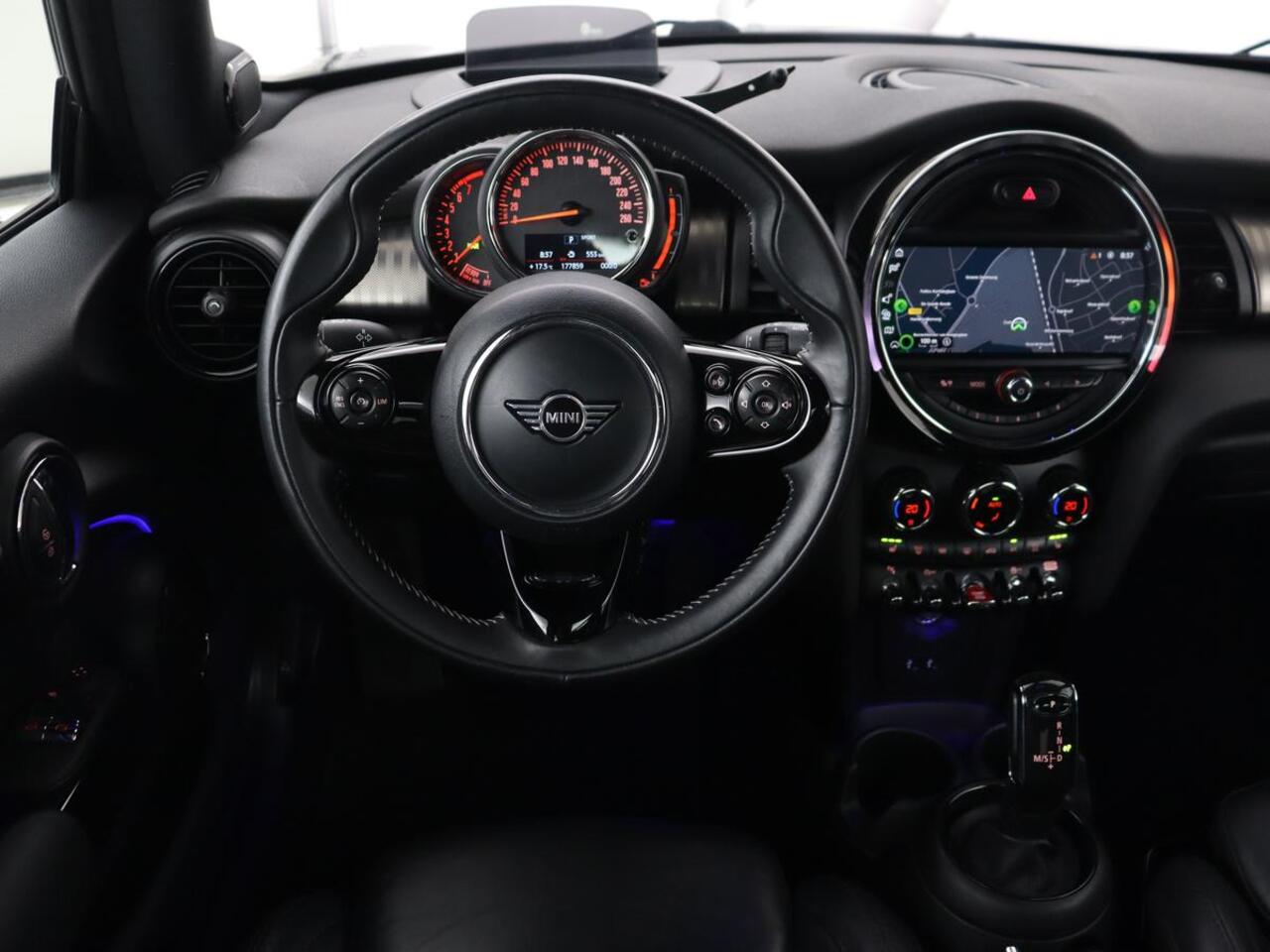 Mini COOPER S 2.0 60 Years | Panoramadak | Stoelverwarming | Leder | Head-Up | Park Assist | Carplay | Navigatie | Keyless | Full LED | Harman/Kardon | Climate control | Cruise control
