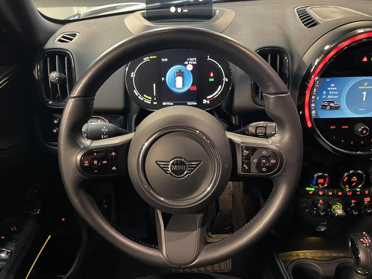 Mini COUNTRYMAN Mini 1.5 Cooper S E ALL4 18"/Adaptieve cruise/Sportstoel + memory/Stoel + voorruitverwarming/Head-up/Keyless/Camera