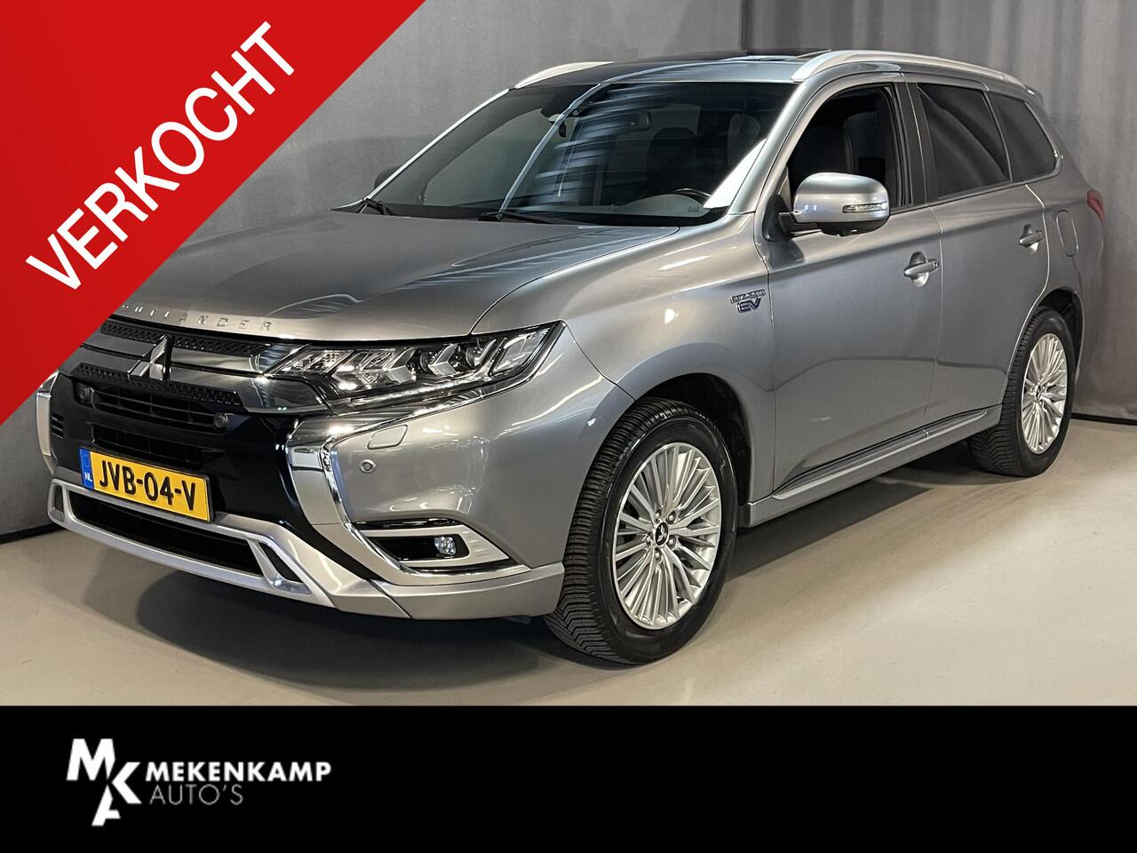 Mitsubishi OUTLANDER 2.4 PHEV Instyle 18"/Trekhaak/LED/Leder/Zonnedak/Stoel + stuurverwarming/Dodehoek/PDC v+a/360 Camera/Apple Carplay & Android Auto