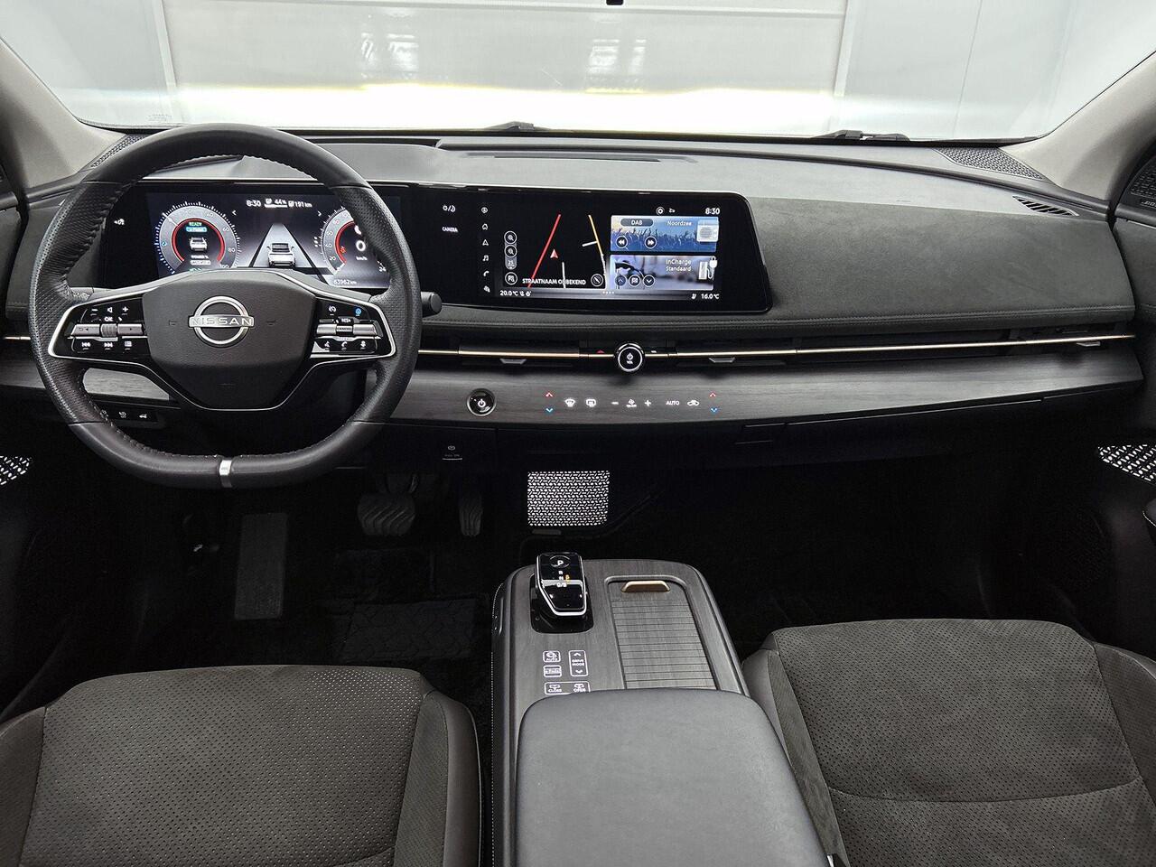 Nissan Ariya Evolve 91 kWh 242PK | Bose Audio | Draadloze Apple Carplay & Android Auto | Elektrisch Verstelbare Stoelen | Stoel & Stuurwiel Verwarming