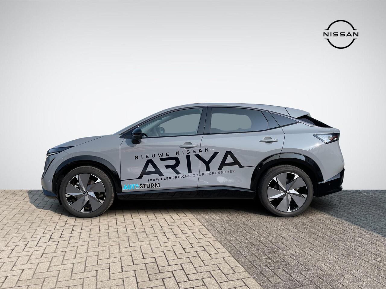 Nissan Ariya e-4ORCE Evolve 91 kWh | Panoramadak | Nappa Leder | 20'' Aerocover Velgen | Head-Up Display | BOSE Audio | Geheugenstoelen | Rijklaarprijs!