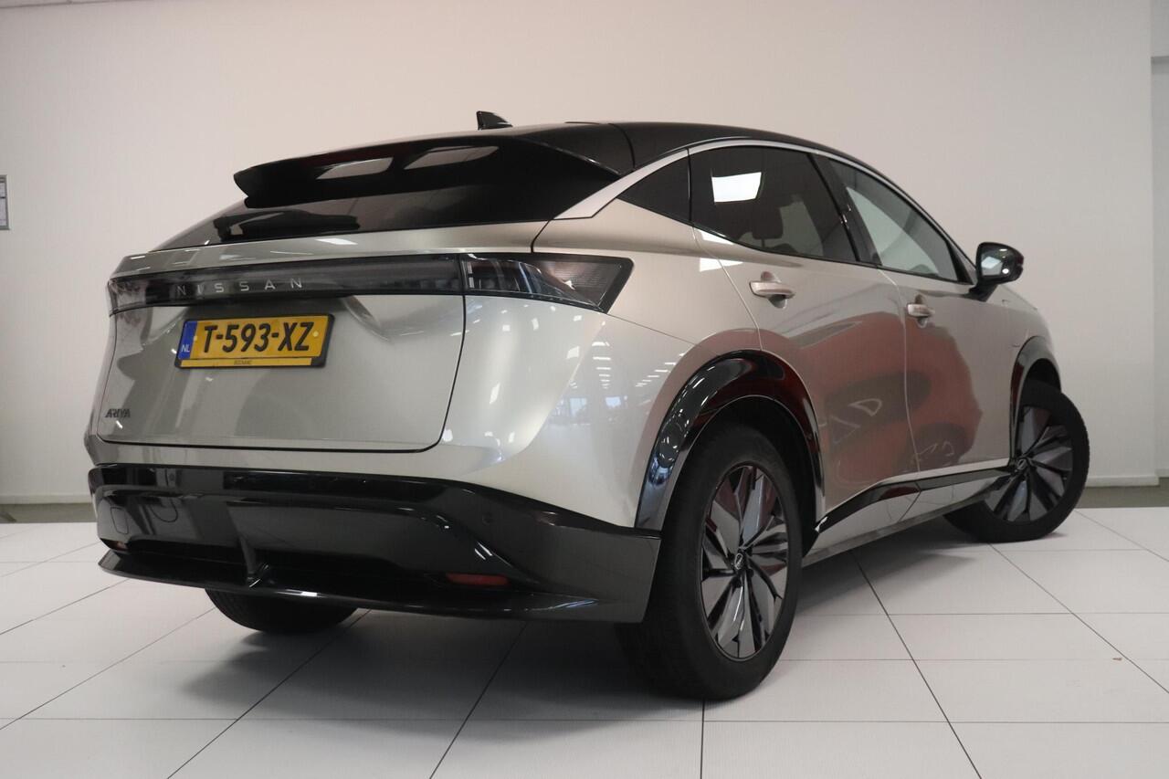 Nissan Ariya Advance 66 kWh | Warmtepomp | 22 KWH lader | 360° Camera | elektr. achterklep | Stuur & stoel verwarming |