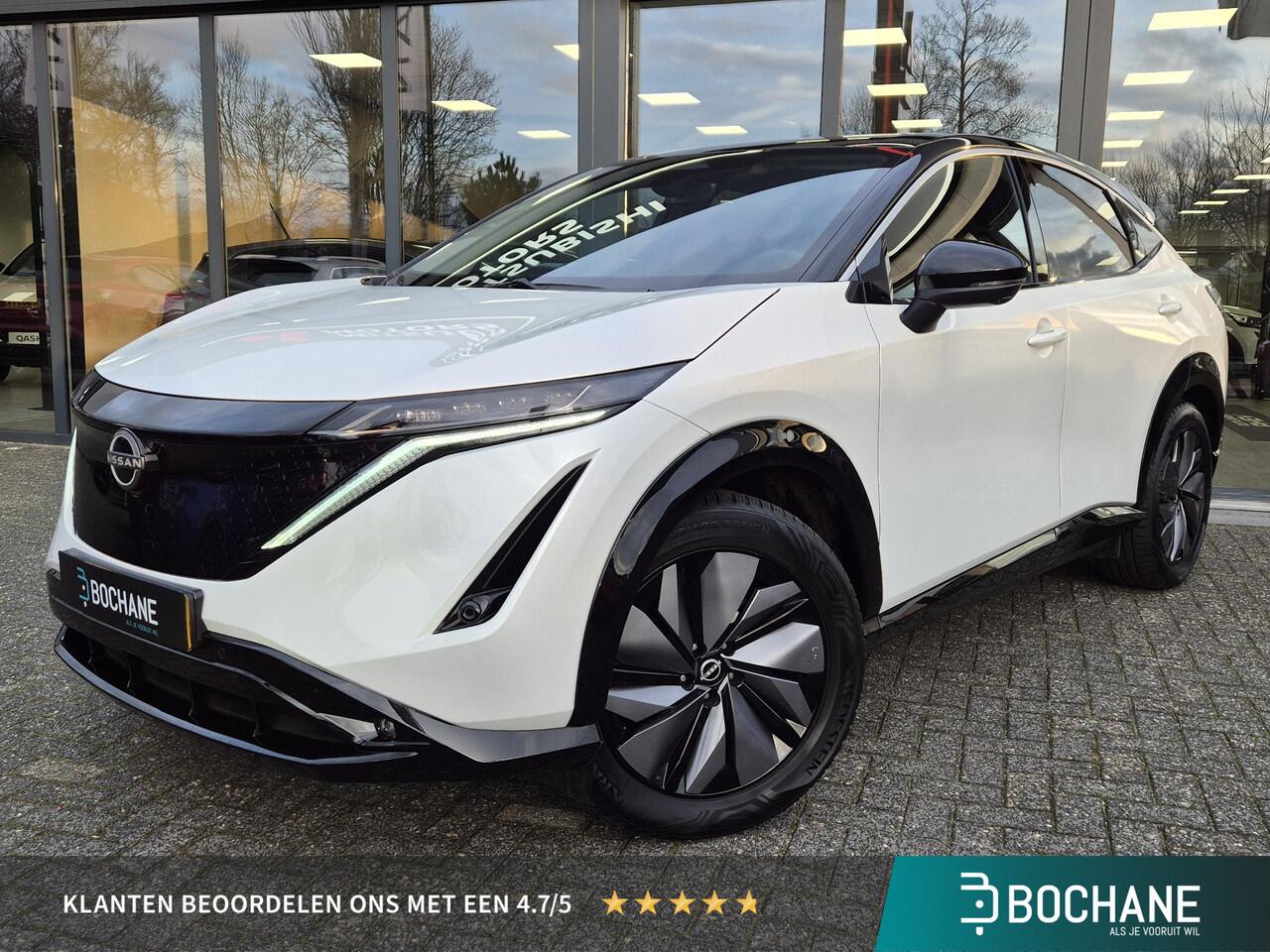 Nissan Ariya Advance 66 kWh | Batt SOH 98,7% | 22KW laadcapaciteit | Apple & Android | All weather banden|