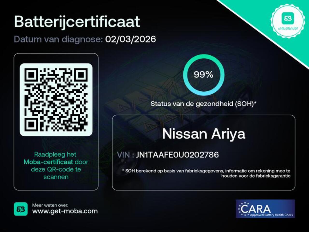 Nissan Ariya Advance 66 kWh / SOH 99% / Apple Carplay & Android Auto / 360 Graden camera / Elektrische achterklep / Adaptieve cruise control / 100% Dealeronderhouden