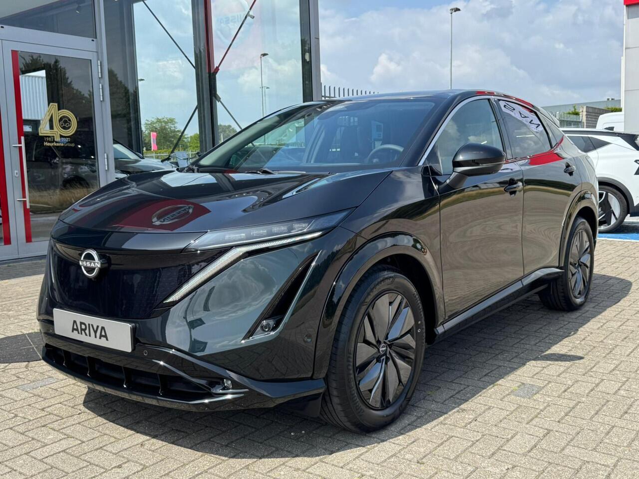 Nissan Ariya Evolve 87 kWh | 22kW LADER | SCHUIFDAK | ¤ 6.000,- VOORRAADKORTING | ¤ 321,- BIJTELLING P.M. |